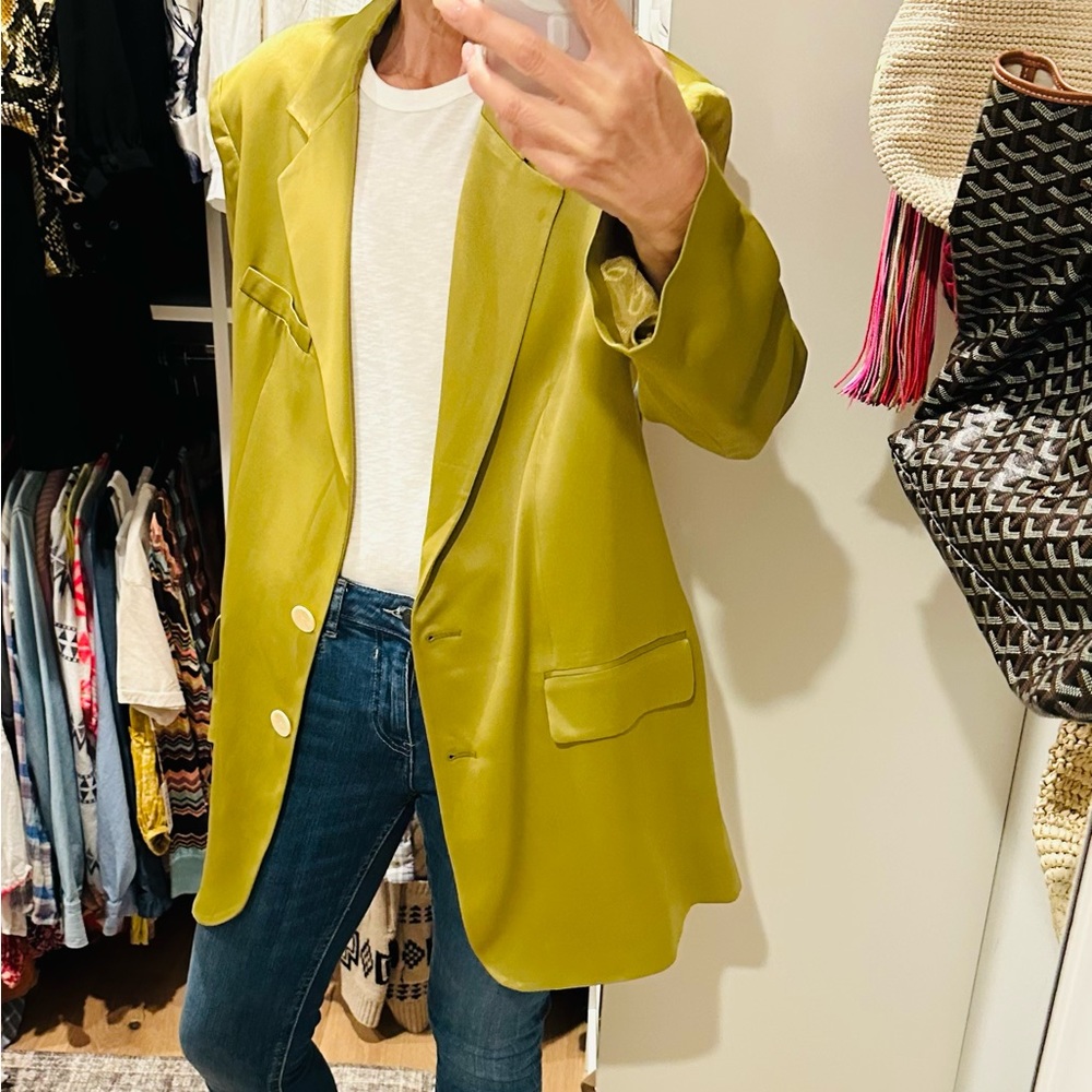 Zara Satin Jacket ~ Size L